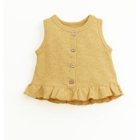Play Up Jersey-stitch top with knitted effect | Organic Care Size 9M - Picture 1 of 2
